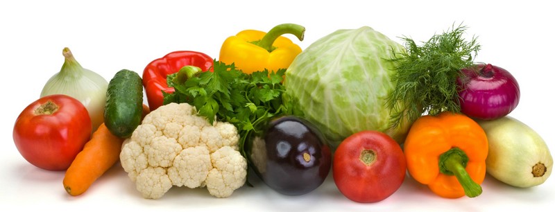 Muestra de verduras variadades